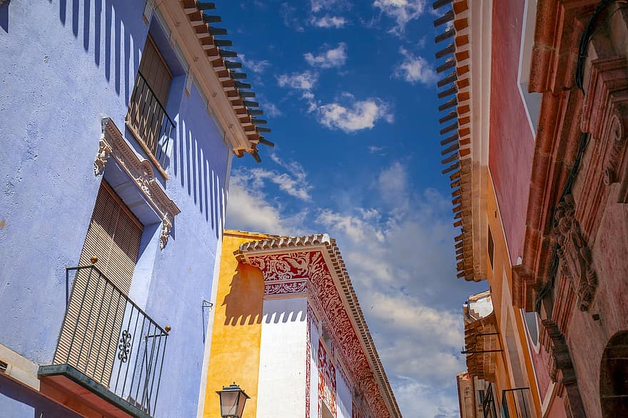 miasto, Miasto, miejski, ulica, architektura, niebo, Murcia, Hiszpania, Strona historyczna, architektura baroku, kultury