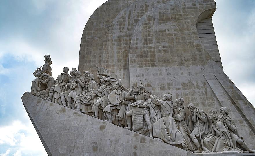 statua, uczczenie pamięci, pomnik, Vasco da gama, odkryć, Portugalia, architektura, znane miejsce, chrześcijaństwo, religia, rzeźba