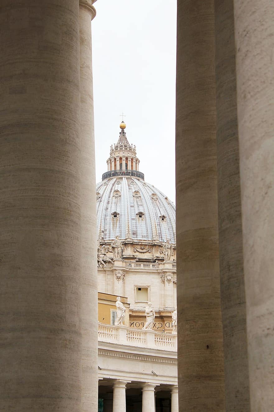 Vaticano, Roma, Chiesa, colonne, Cattedrale