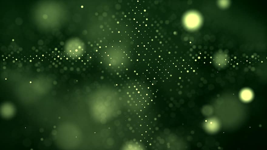 bokeh, lumière, lueur, vert, abstrait, Contexte, Fond d'écran 4k, uhd, fond vert, résumé vert, lumière verte