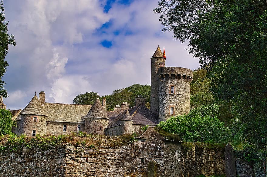 Turm, Verlies, Chateau, historisch, Cotentin