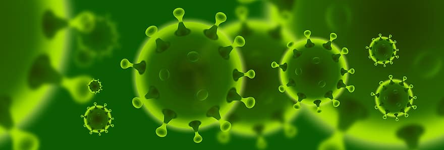 coronavirus, grön, symbol, korona, virus, pandemi, epidemi, sjukdom, infektion, covid-19, wuhan
