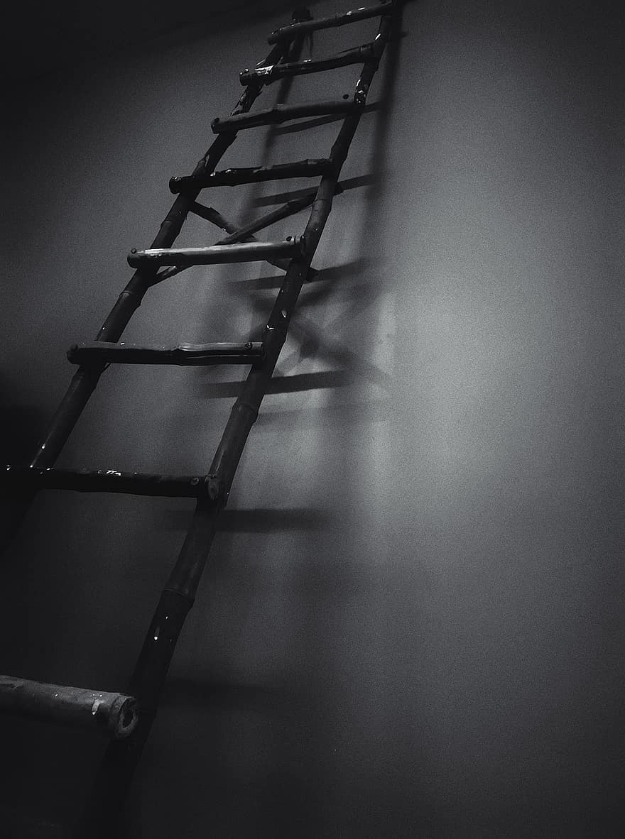Ladder, Staircase, Wall, Shadow, Homedecor, Painting