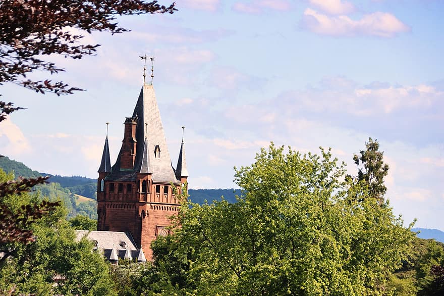 Вайнхайм, Германия, замък, провинция Баден-Вюртемберг, средновековен замък