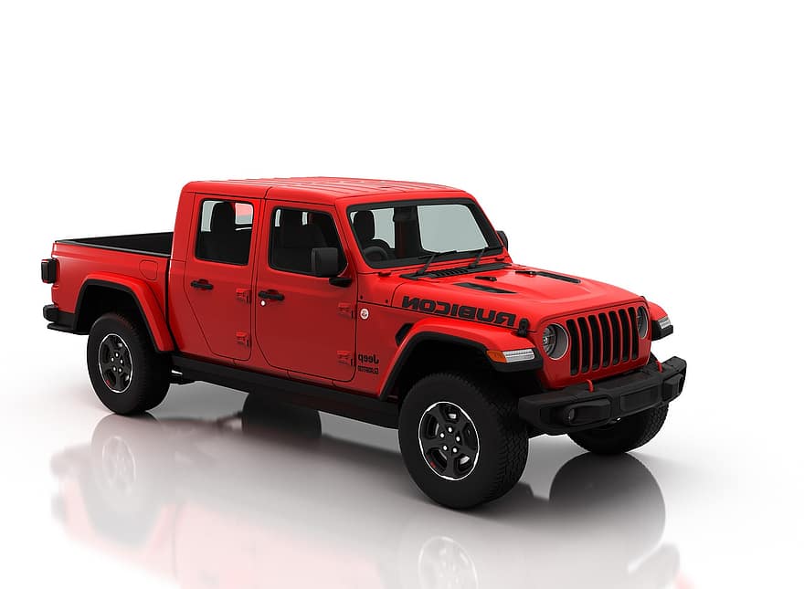 Jeep Gladiator Rubicon, jeep, bil, kjøretøy, eventyr, off-road, utendørs, lastebil, 4x4, offroad, automotive