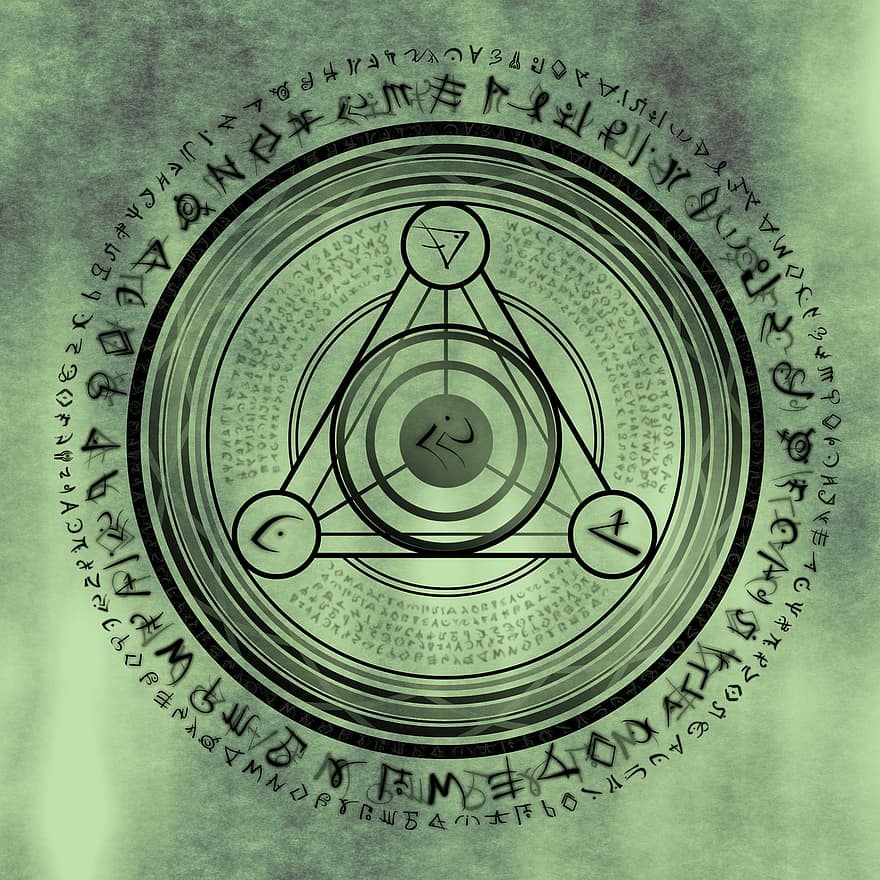 runa, geometria, sagrat, místic, esotèric, alquímia, espiritualitat, misteri, espiritual, antic, màgia