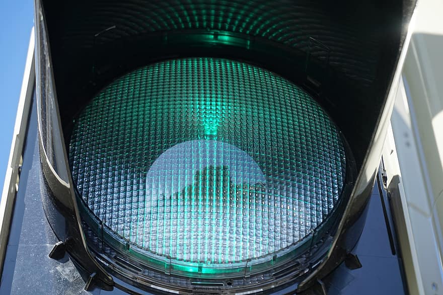 közlekedési lámpa, zöld, úti forgalom, fény jel, város, út