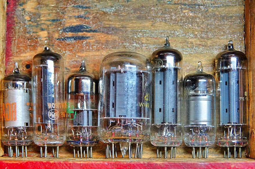 Vacuum Tubes, Glass, Electricity, Vintage, equipment, old, science, old-fashioned, technology, industry, antique