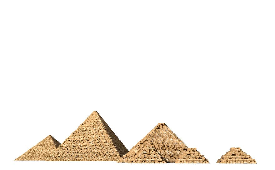 pyramidy, Egypt, budova, Zajímavosti, historicky, turistů, atrakce, mezník, fasáda, cestovat, měst