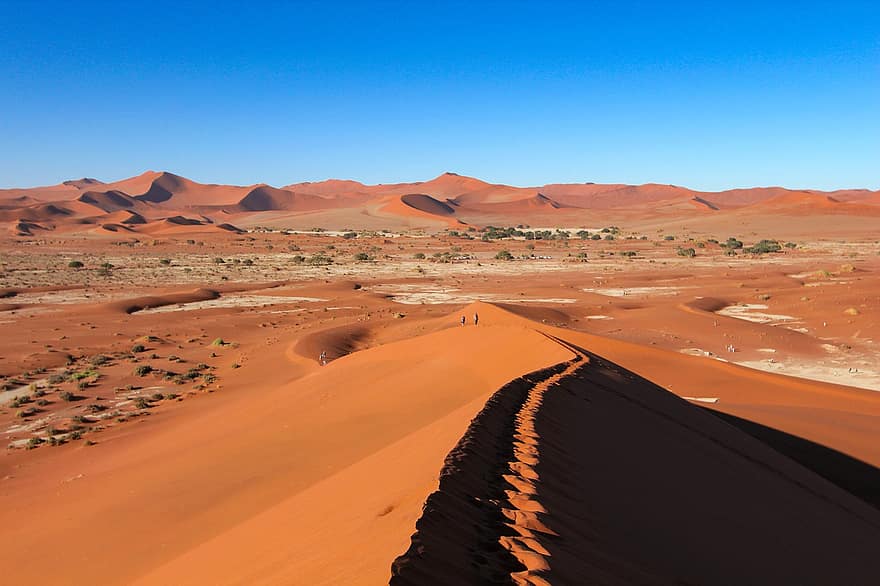 Desert, Dunes, Outdoors, Namibia, Sossusvlei