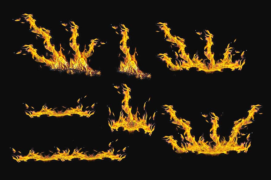 nhiệt, ngọn lửa, hiện tượng tự nhiên, nhiệt độ, Địa ngục, địa ngục, lửa trại, đốt cháy, trừu tượng, màu vàng, tầng lớp