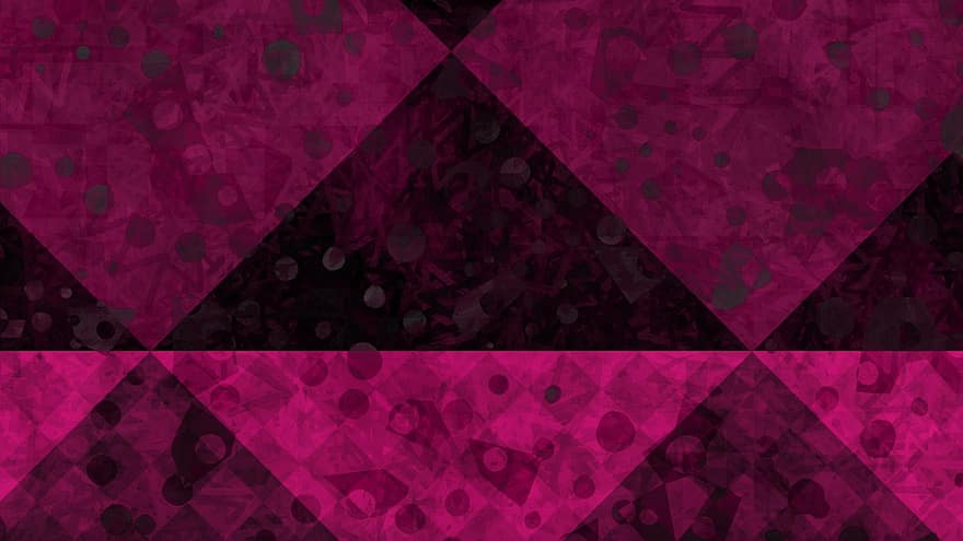 trojúhelníky, geometrický, růžový, fuchsie, Černá, vzor, abstraktní, kostkovaný, mozaika, dlaždice, styl