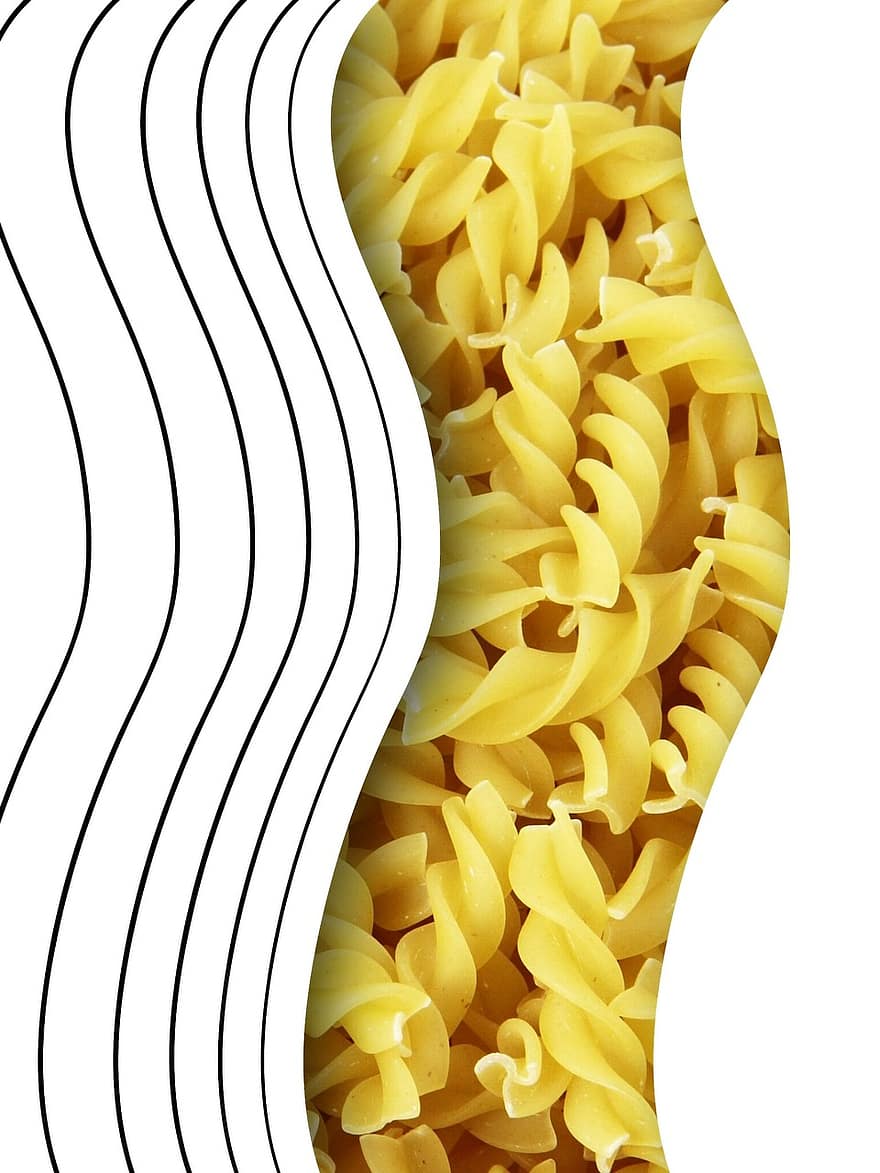 Noodles, Spirals, Pasta, Enjoy, Food, Design, Abstract, Background