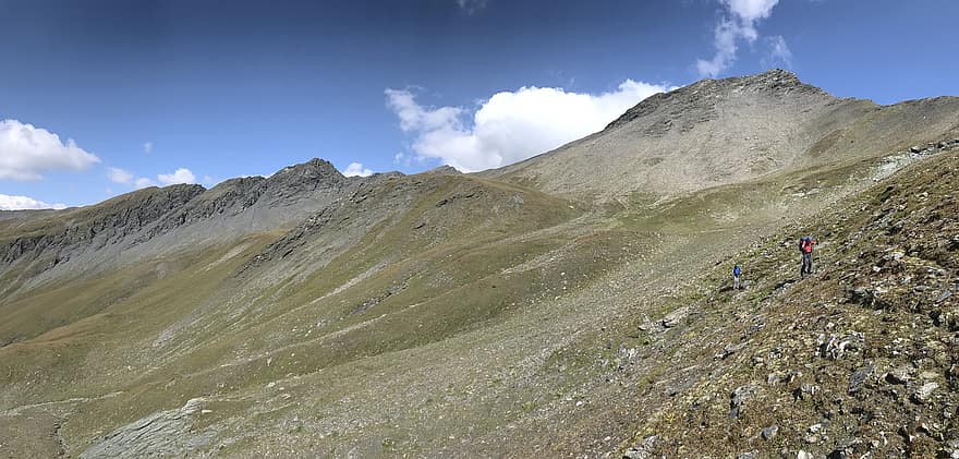 Spre Bärenhorn, alpine, Alpi, mers pe jos, cer, topuri, excursii, drumeții, munţi, natură, nori
