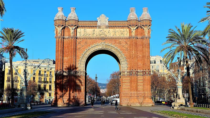 arco de triomf de barcelona, arc de triomf, barcelona, arc, arquitectura, espanya, lloc famós, exterior de l'edifici, turisme, història, paisatge urbà