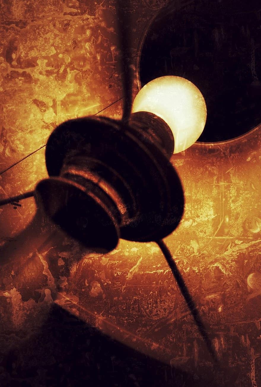 lámpara, bombilla, ligero, calor, temperatura, llama, fuego, fenomeno natural, de cerca, industria, acero
