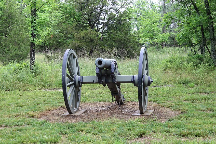 burgeroorlog, kanon, Missouri, mijlpaal, slagveld, oorlog, geschiedenis, wapen, leger, oud, geweer
