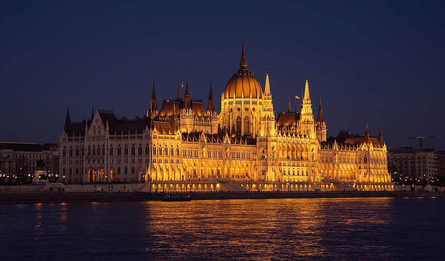 здание венгерского парламента, река Дунай, строительство, архитектура, Будапешт, Венгрия, река, парламент Будапешта, национальное собрание Венгрии, здание парламента, венгерский парламент