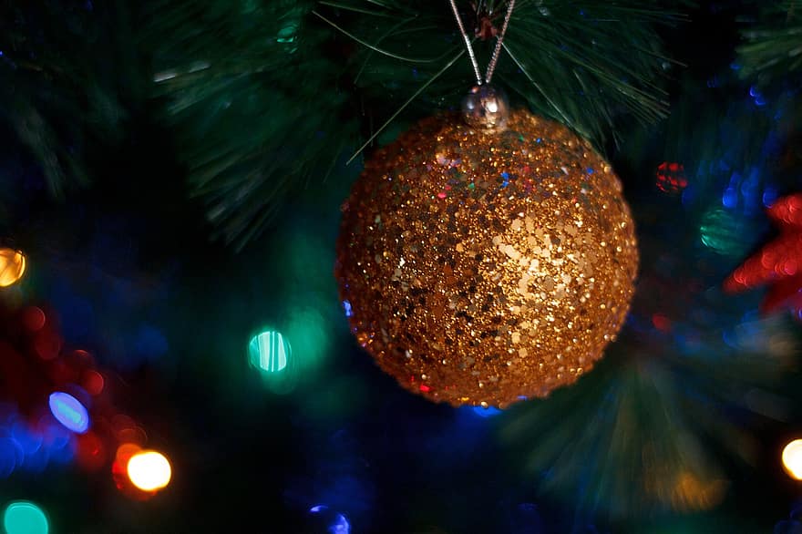 Kalėdos, Kalėdų papuošimas, Kalėdų dekoras, šviesos, apdaila, šventė, fonas, blizgantis, medis, žiemą, sezoną