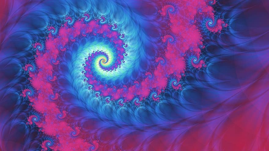 fractal, espiral, arte, obra de arte, Espiral de Fumaça, tempestade, brilho, abstrato, padronizar, origens, desenhar