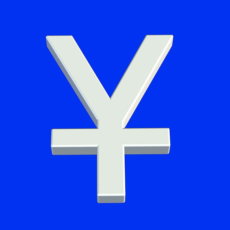 yen, moneda, Japón, China, símbolo, icono, formar, azulejo, característica, indicador, sello