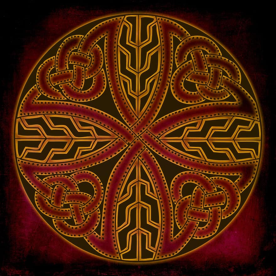 keltisch, spirituell, Muster, Kunst