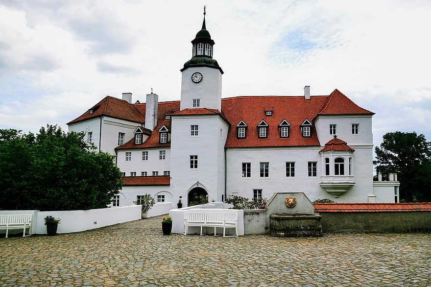 kasteel, Fürstlich Drehna, Luckau, Dahme-Spreewald, Brandenburg, Duitsland, Renaissance, lagere lusatia, Staatsregel Drehna, monument, invoer