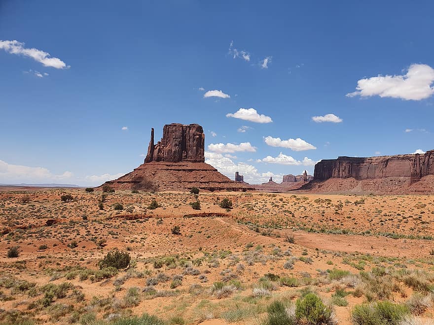 lembah, gurun, pasir, batu, lembah monumen, Arizona