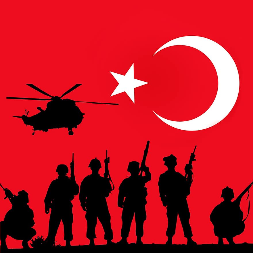 Turki, tentara, kup, menyerang, kerusuhan, keadaan darurat