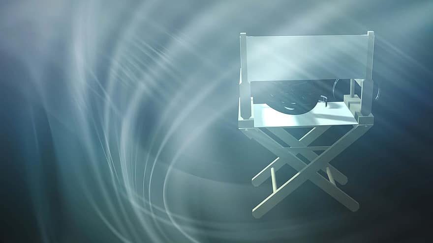 감독 의자, 좌석, 파도, 의자, 접는 의자, 빛, 벽지, 배경, 극장, 비디오, 감독