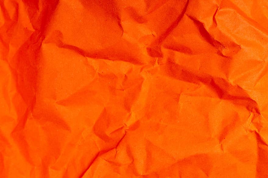 Crumpled Paper, Orange Paper, Digital Scrapbooking, Copy Space, Digital Paper, Wallpaper, Background, crumpled, backgrounds, paper, wrinkled