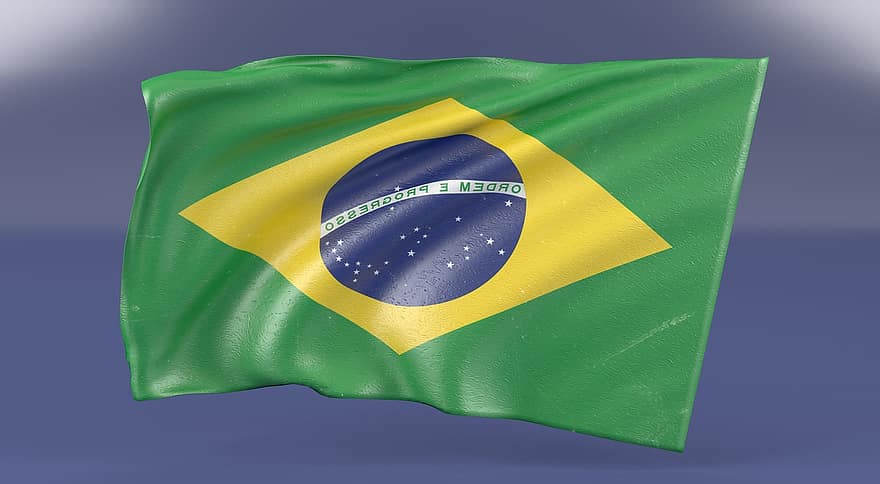 brasil, flag, brasilien, national, fodbold, Land, rio, gul, patriot, nationalitet, karneval