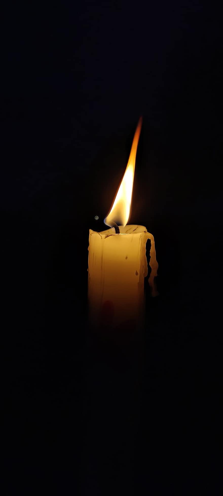 candela, fiamma, notte, luce, lume di candela, ardente, illuminazione, splendore, buio, nero