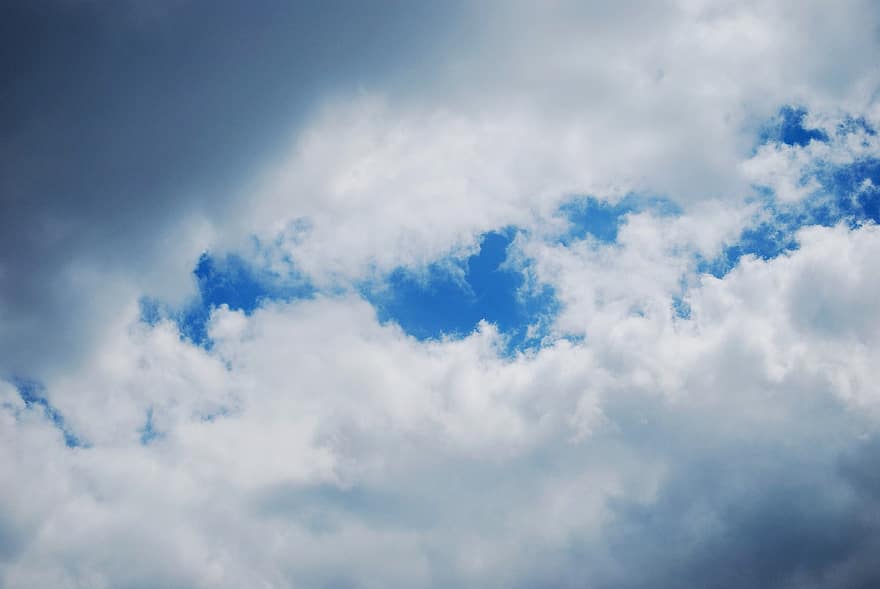 bầu trời, những đám mây, Thời tiết đẹp, nắng, màu xanh da trời, thời tiết, ngày, tầng lớp, không gian, mùa hè, đám mây