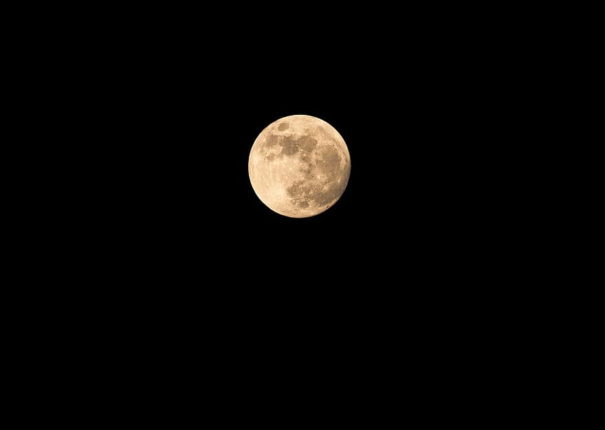 φεγγάρι, Πανσέληνος, σεληνόφωτο, ουρανός, χώρος, Νύχτα