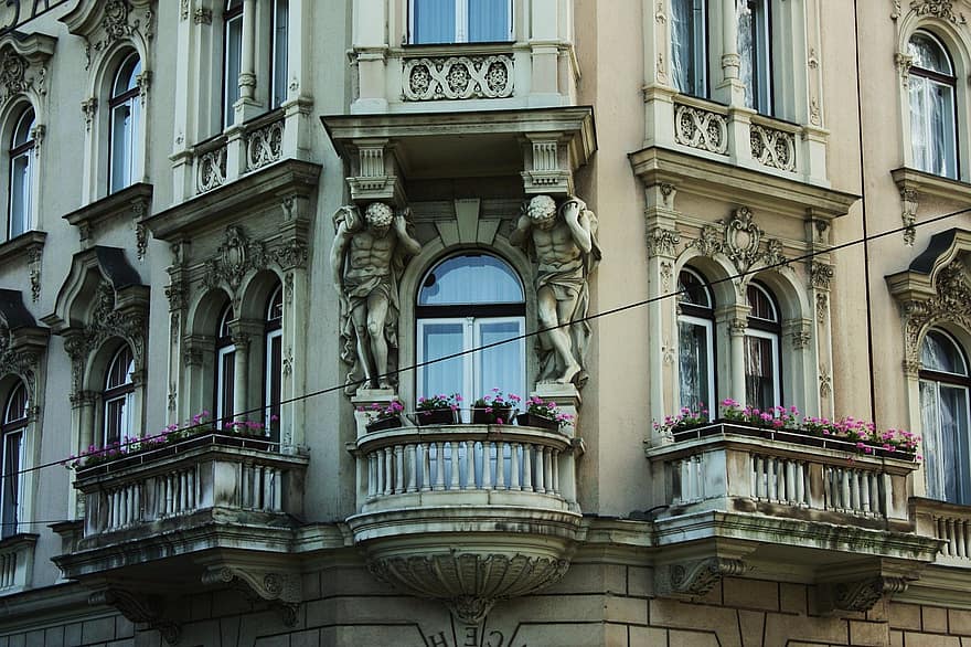 град, Хърватия, архитектура, сграда, балкон, къща, ъглов, улица, прозорец, външна сграда, фасада