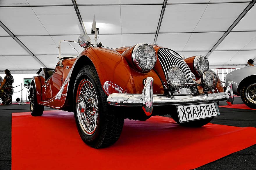 Morgan 4 1960, Car, Exhibition, Auto, Vehicle, Epoch, Classical, Old, Nostalgia, Retro