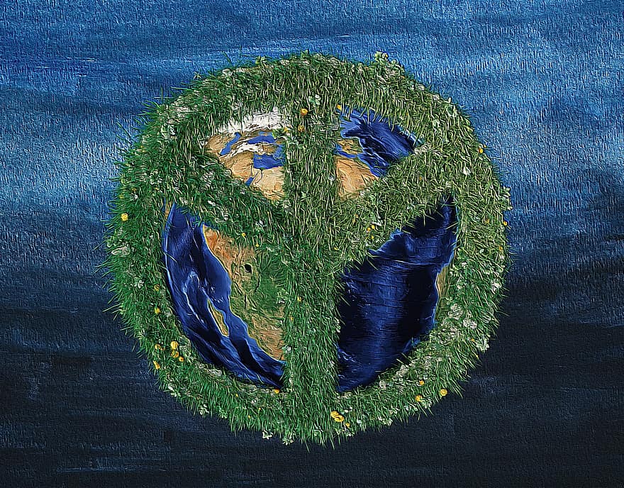 Sự thanh bình, Trái đất, hành tinh, hòa bình thế giới, Biểu tượng, dấu hiệu hòa bình, mong, Thiên nhiên, màu xanh lá, ở đằng trước, thế giới