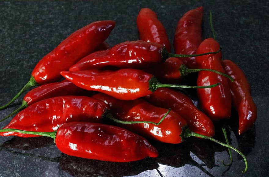 chili, grønnsak, mat, rød chili, chili pepper, varm pepper, produsere, innhøsting, moden, organisk