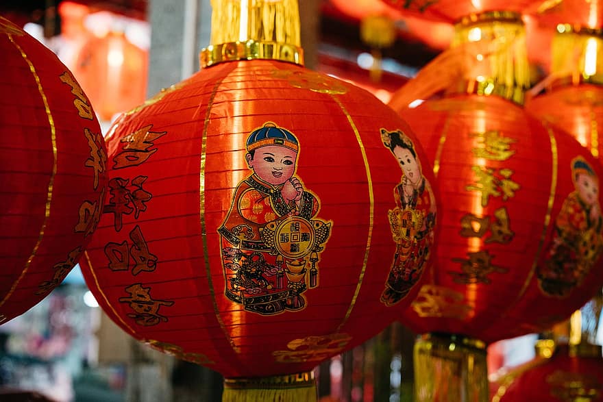 фонари, китайские фонарики, Таиланд, азиатские фонарики, украшение, Азия, фон, фонарь, культуры, китайская культура, праздник