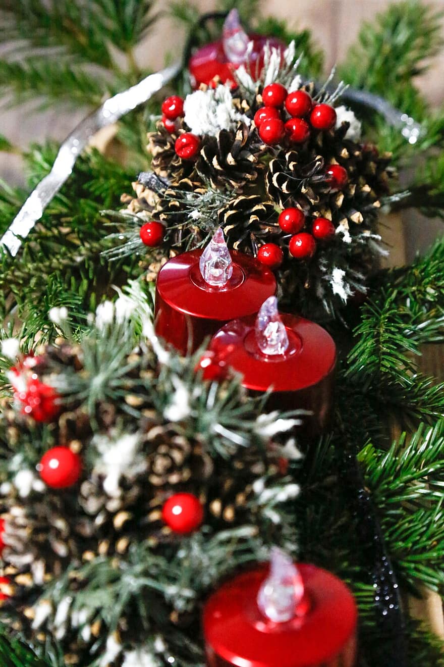 Christmas, Christmas Wreath, Flower Arrangement, Advent, Candles