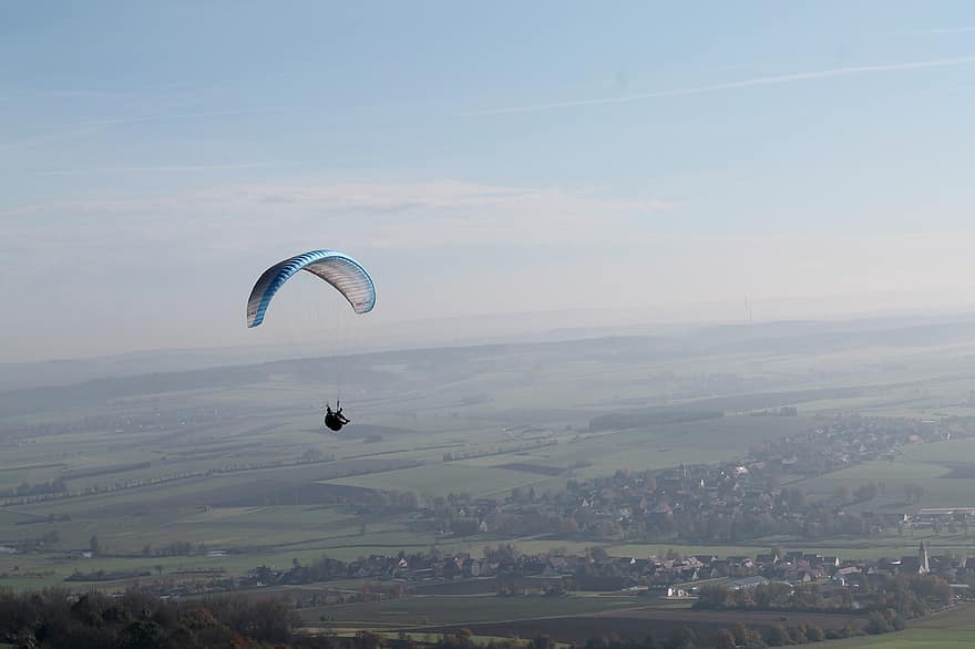 paracadutismo, paracadute, volante, parapendio, sport, tempo libero, avventura, Attività ricreativa