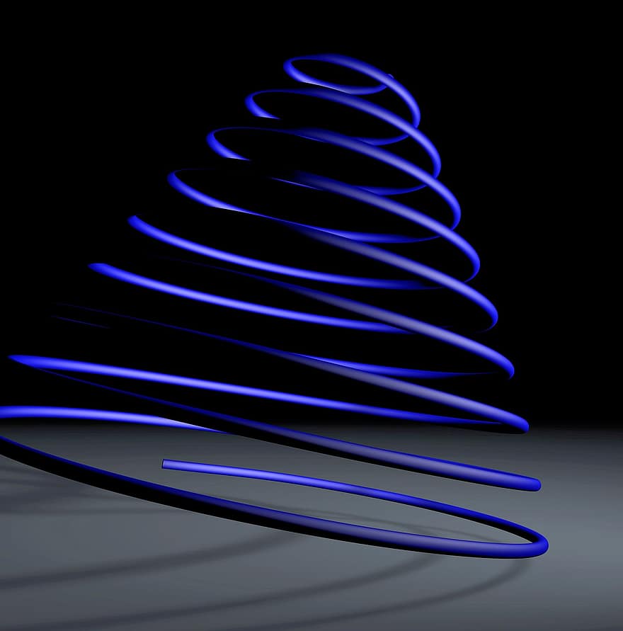 spirală, fundal, abstract, albastru, modern, fundaluri