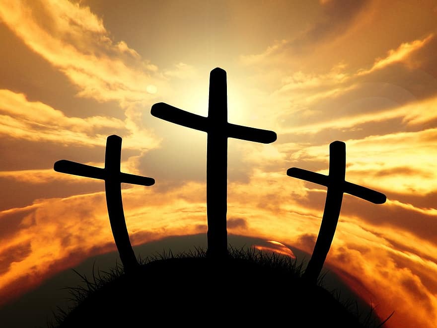 Crosses, Crucifixion, Resurrection, Easter, Jesus, Christ, Christianity, Good Friday, Faith, Religion, Bible