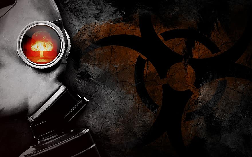 Gas Mask, Apocalypse, Nuclear, Atom, Radioactive, Background, Bio