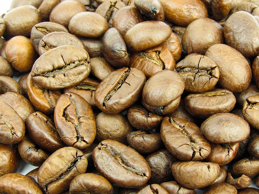 кафе, кофеин, кафени зърна, ароматен, едър план, фонове, боб, макро, питие, семена, свежест