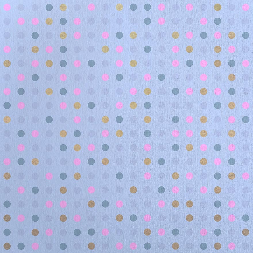 Dots, Pattern, Blue, Lavender