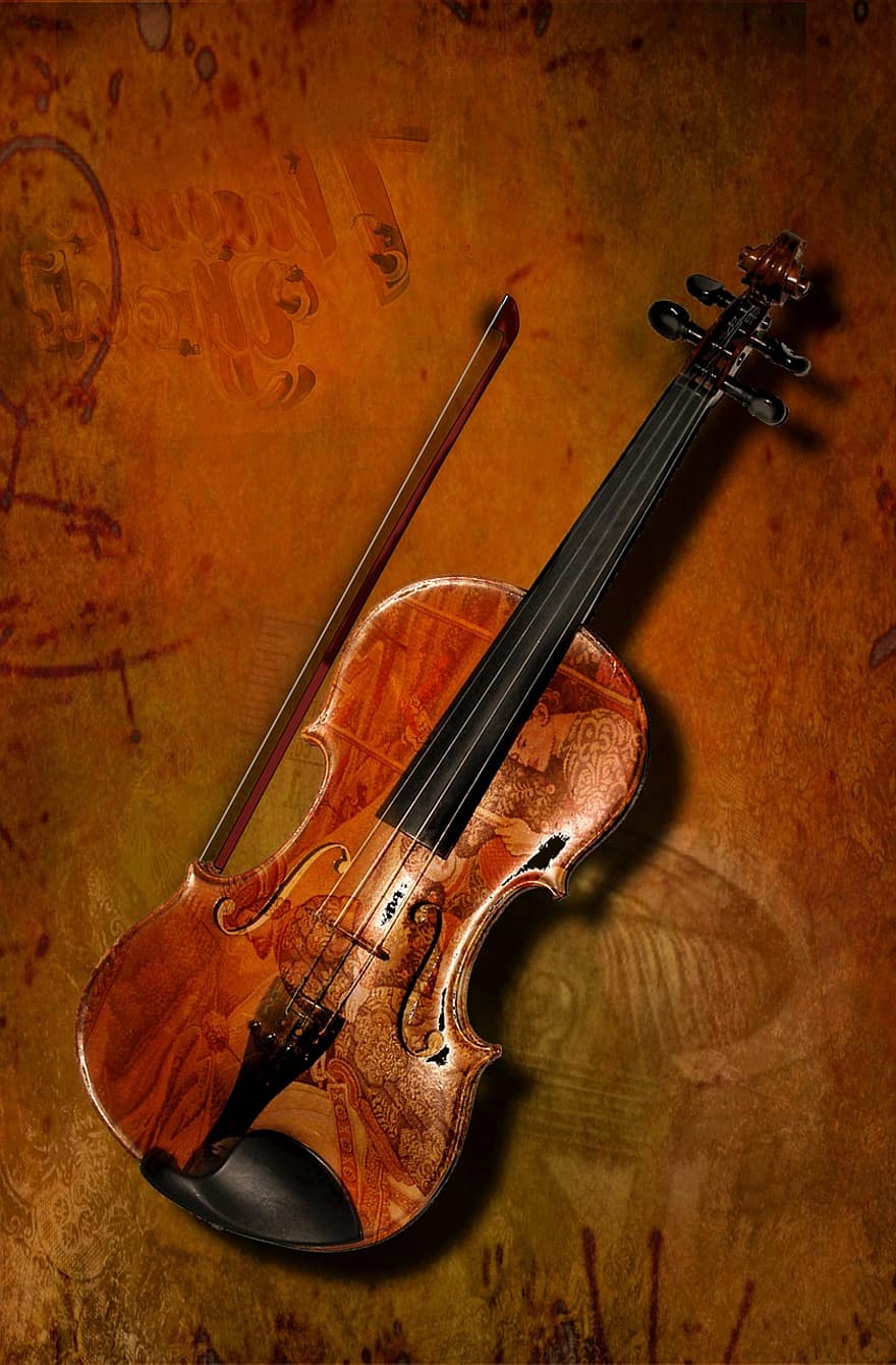 skrzypce, muzyka, tło, instrumenty muzyczne, instrument, przemysł muzyczny