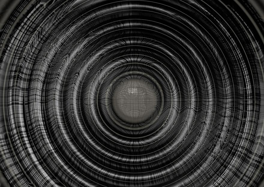 Interference, Wave, Futuristic, Blue, Abstract, Lines, Interference Patterns, Design, Black, Pattern, Art