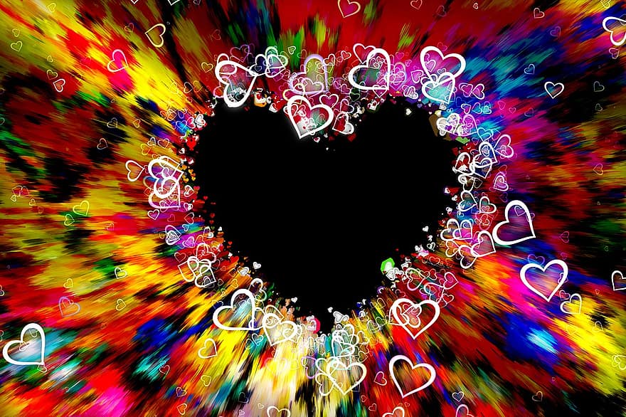 hart-, hart ontwerp, ontwerp, explosie, sjabloon, Valentijnsdag, achtergrond, patroon, behang, liefde, Valentijn